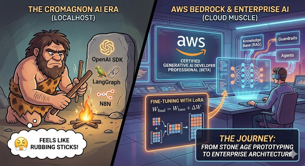 Do Localhost para a Big Tech: A Saga da Certificação AWS GenAI (e o "Buraco Negro" do Fine-Tuning)